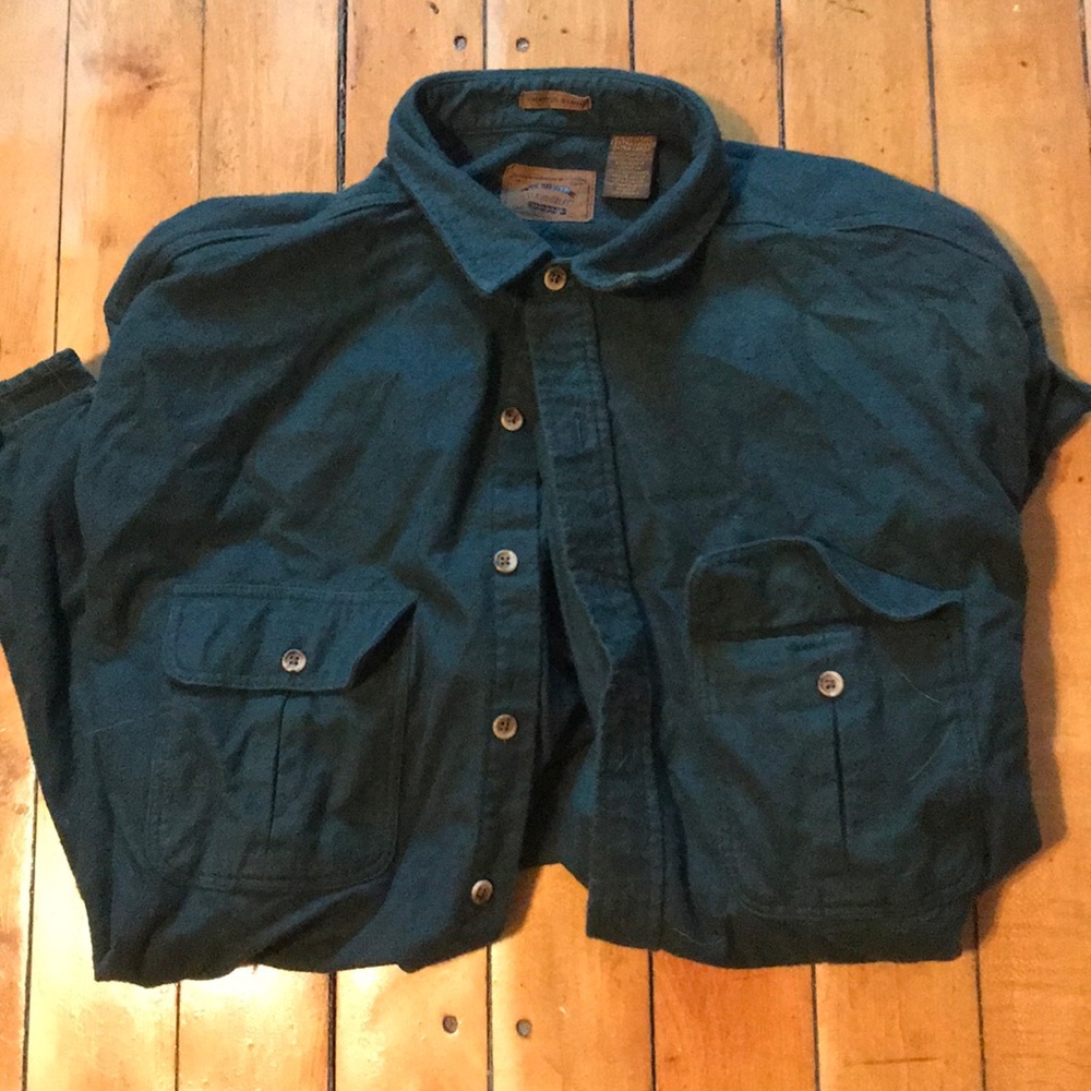 St. John’s Bay Green Flannel Shirt!